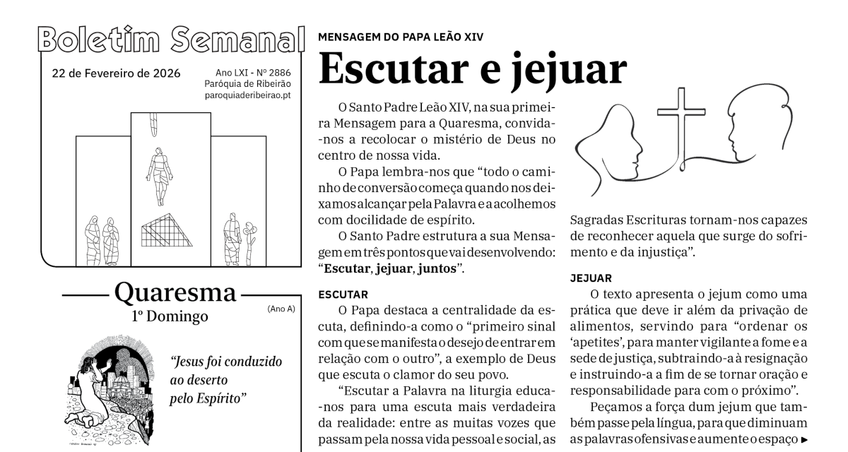 Boletim Semanal de 22-02-2026