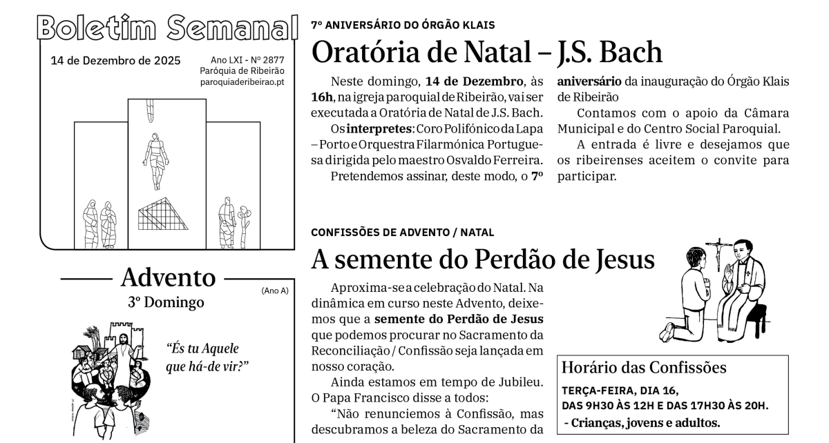 Boletim Semanal de 14-12-2025