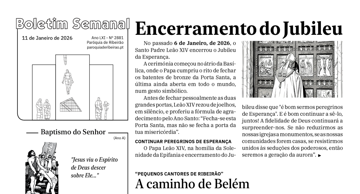 Boletim Semanal de 11-01-2026