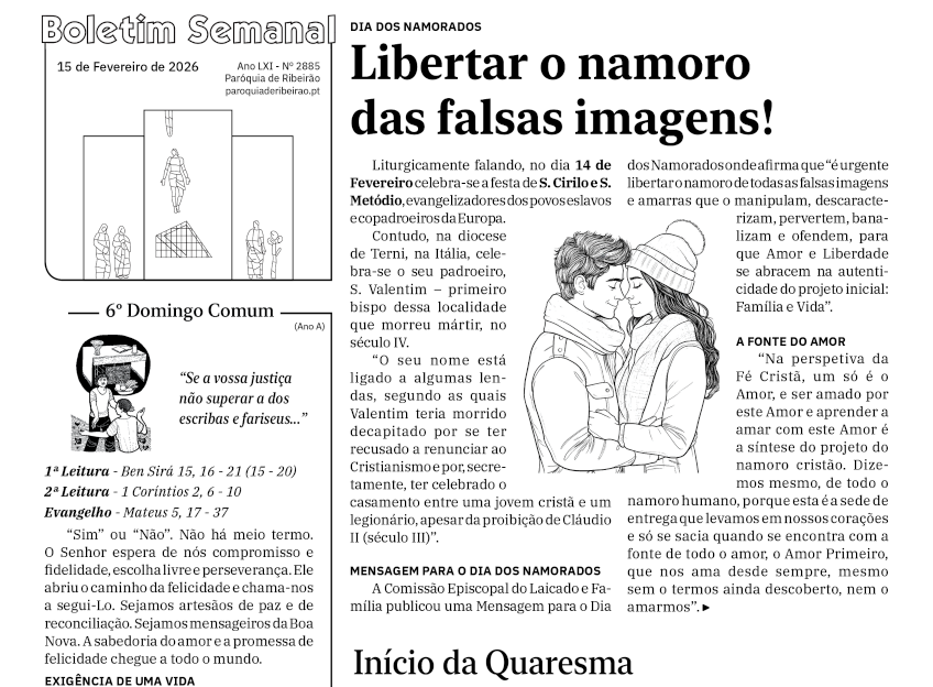 Boletim Semanal de 15-02-2026