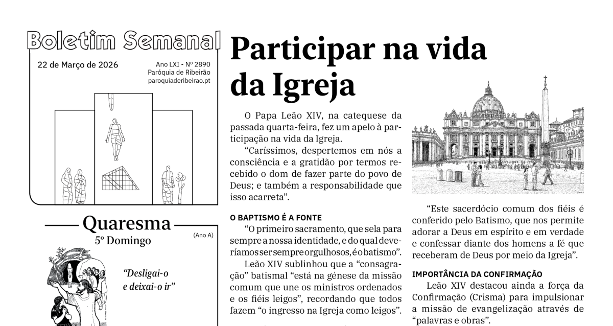 Boletim Semanal de 22-03-2026