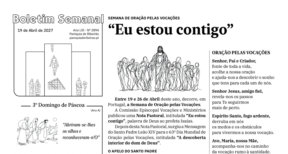 Boletim Semanal de 19-04-2026
