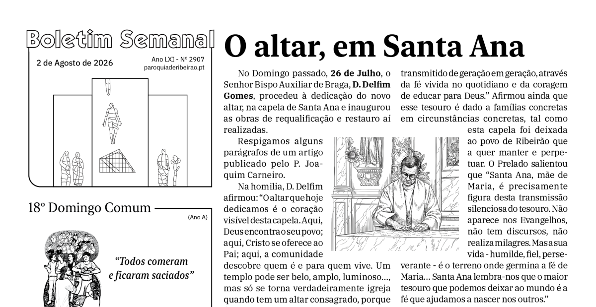 Boletim Semanal de 02-08-2026