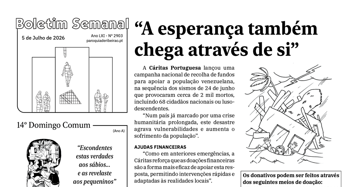 Boletim Semanal de 05-07-2026
